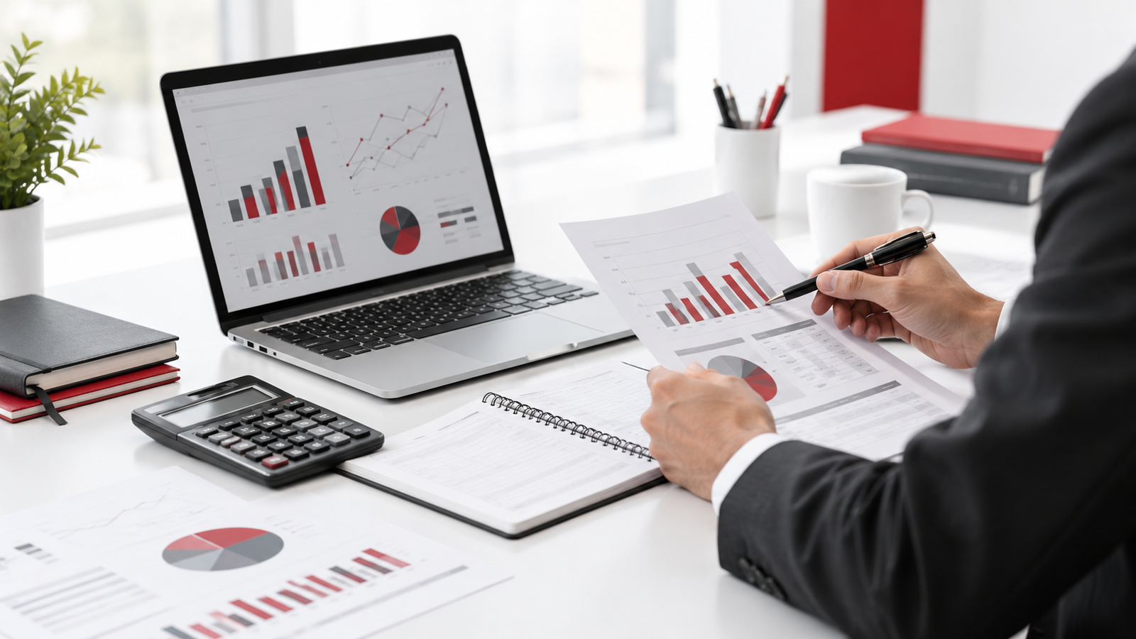 Accounting and finance services including bookkeeping and financial reporting